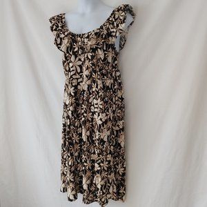 WOMEN'S LINEN-RAYON OFF THE SHOULD DRESS